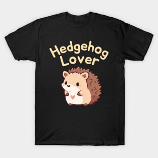 Cute Kawaii Hedgehog Lover Funny Mom Birthday Fall Season T-Shirt